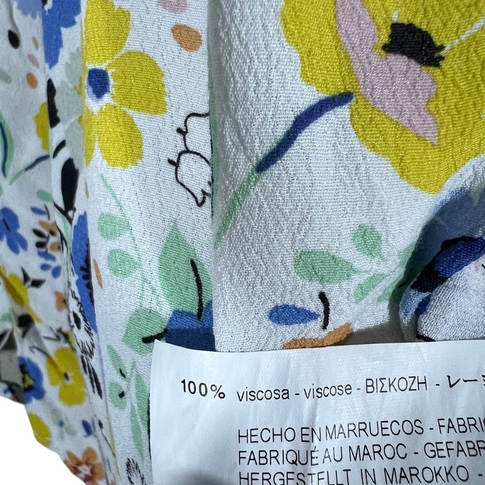 Zara Basic Floral Print Button Front Mini Dress W… - image 7